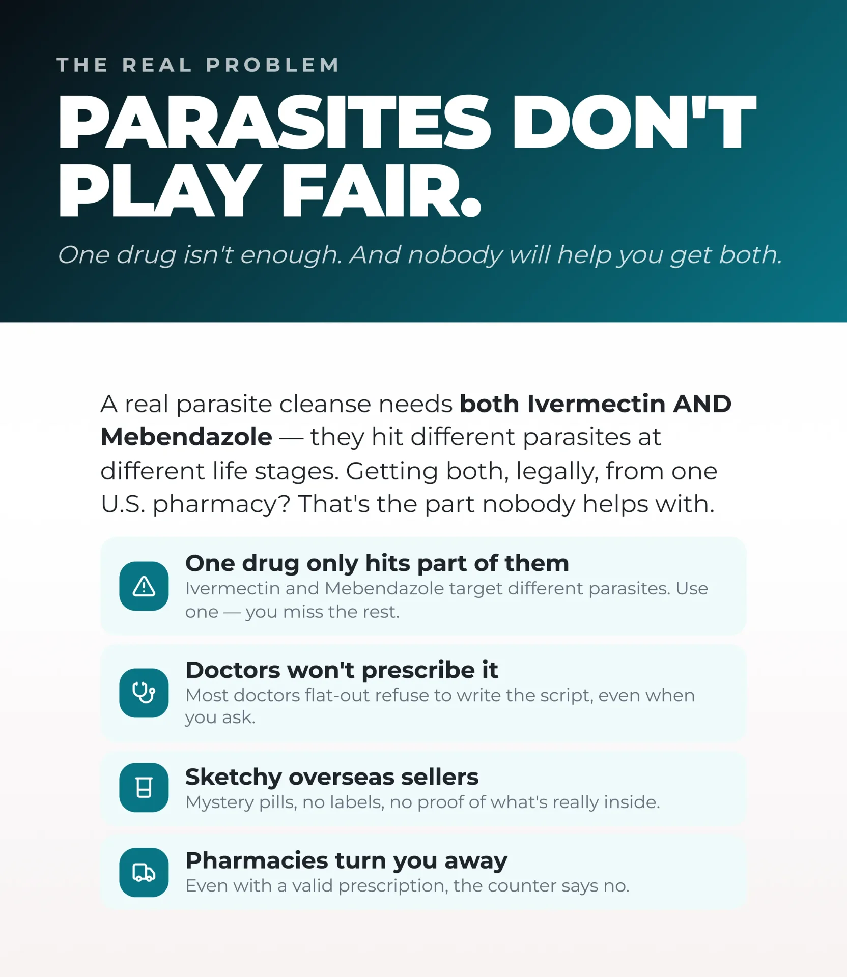 Parasites Don't Play Fair