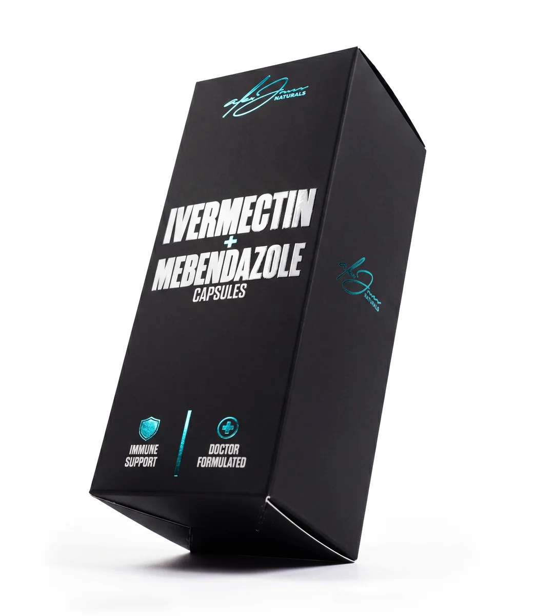 Ivermectin + Mebendazole Capsules — Front of Box